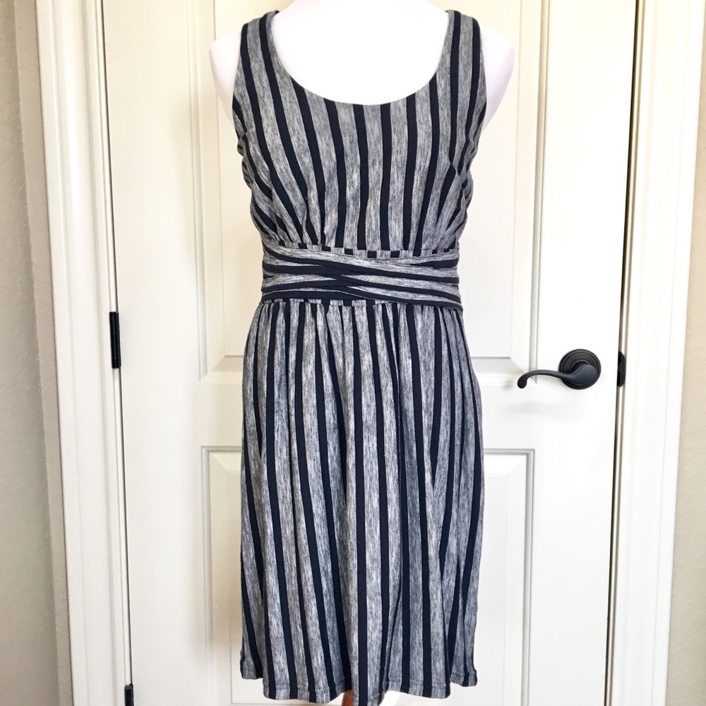 Charming Charlie Blue/White Dress Size M